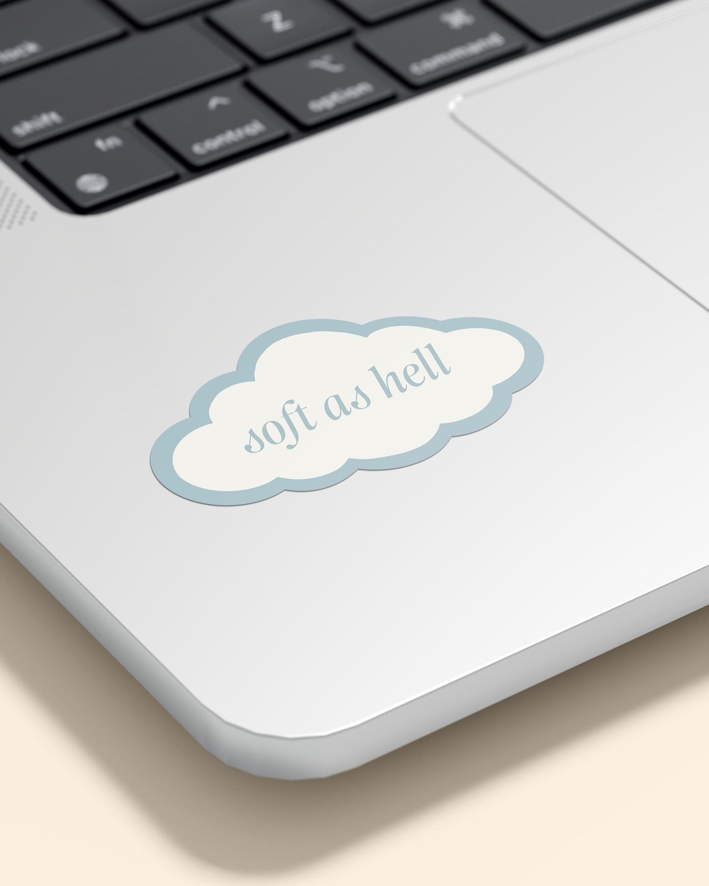 Soft As Hell Cloud Sticker