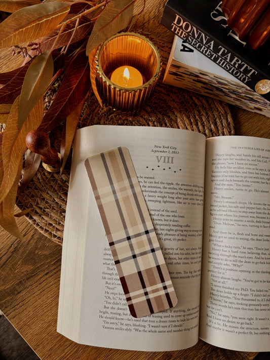 Chestnut Plaid Bookmark