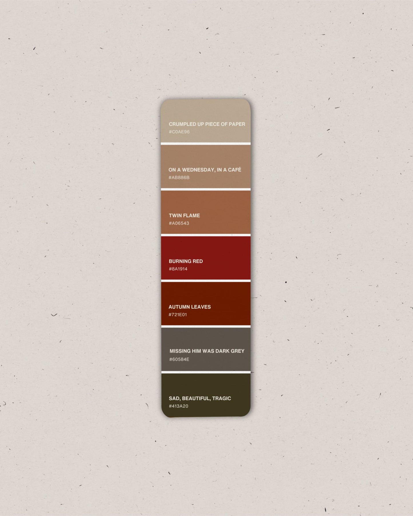 Red (Taylor's Version) Era Paint Swatch Bookmark