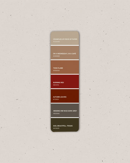 Red (Taylor's Version) Era Paint Swatch Bookmark