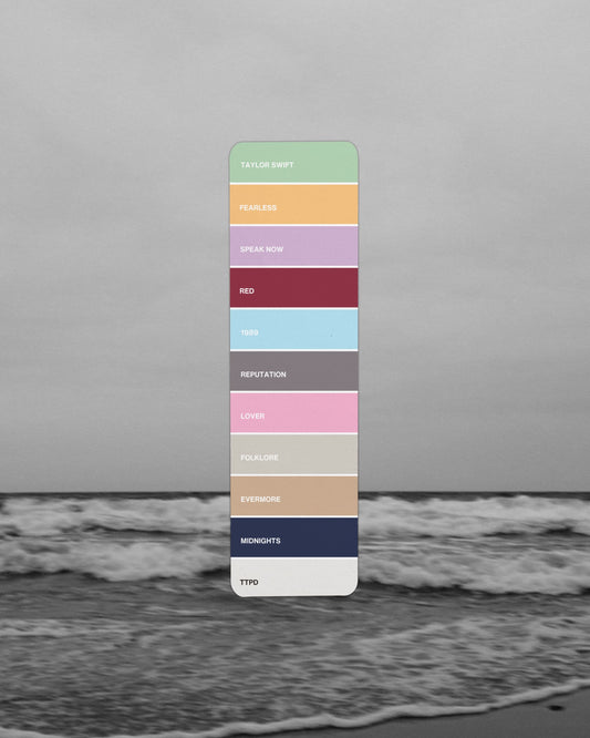 The Eras Paint Swatch Bookmark