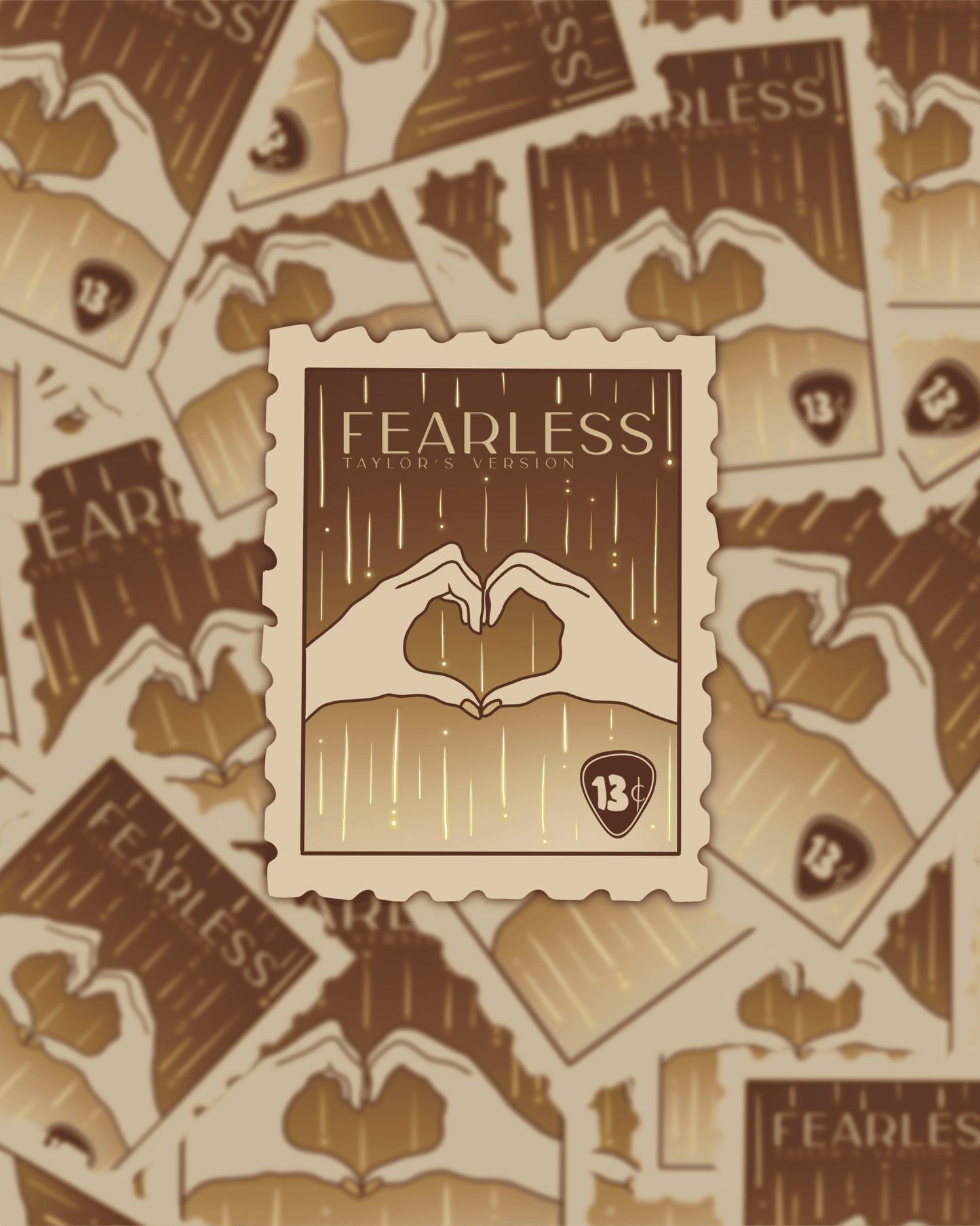 Fearless Stamp Sticker *MISPRINT*