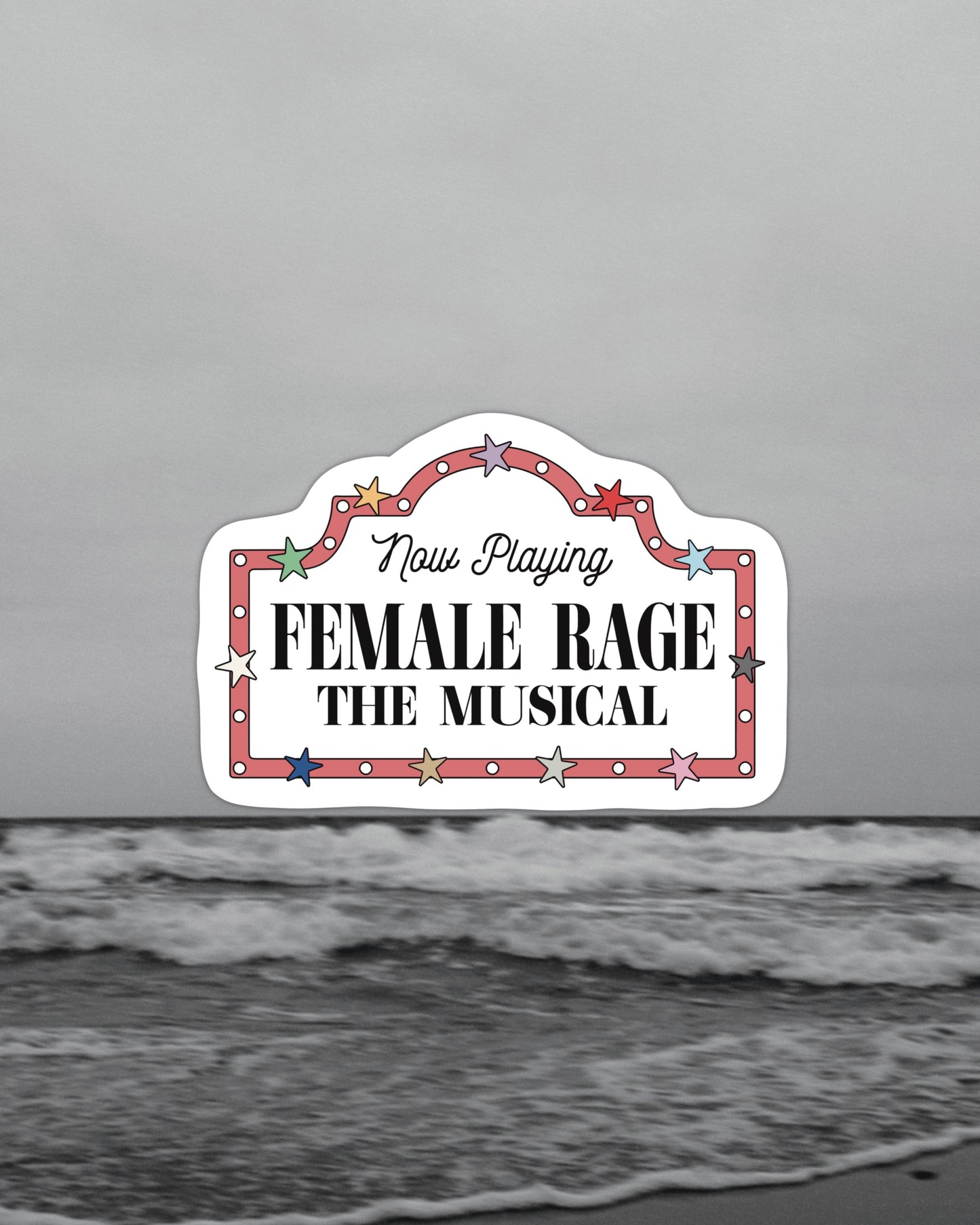 Female Rage Sticker