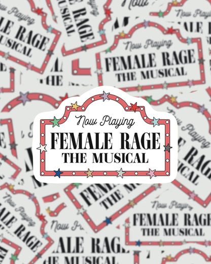 Female Rage Sticker